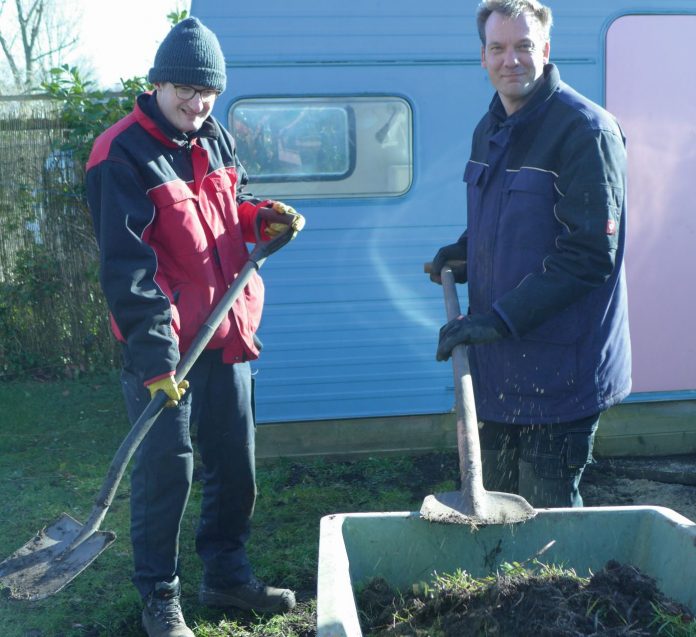 werken in de tuin