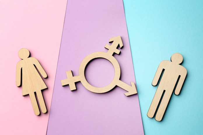 illustratie man vrouw en intersekse symbool