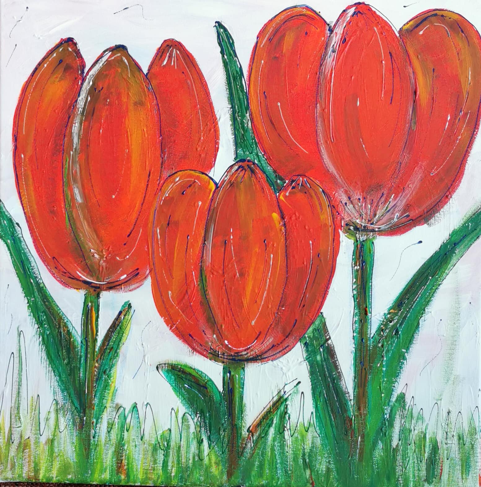 Activiteit: Tulpen schilderen Zorg+Welzijn